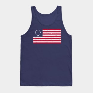 Distressed Betsy Ross Flag Tank Top